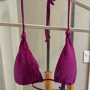Vix Purple and Orange Bikini Top with Triangle Cups
